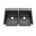 SINK BLK D/BOWL S/ON CW